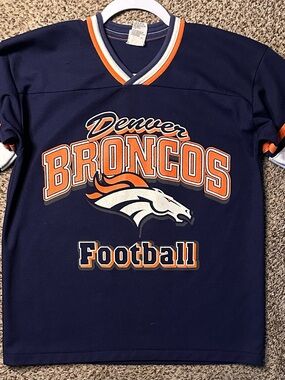 Denver Broncos Navy & Orange Kids vintage Football jersey